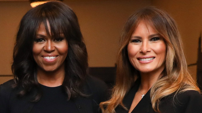 Michelle Obama and Melania Trump