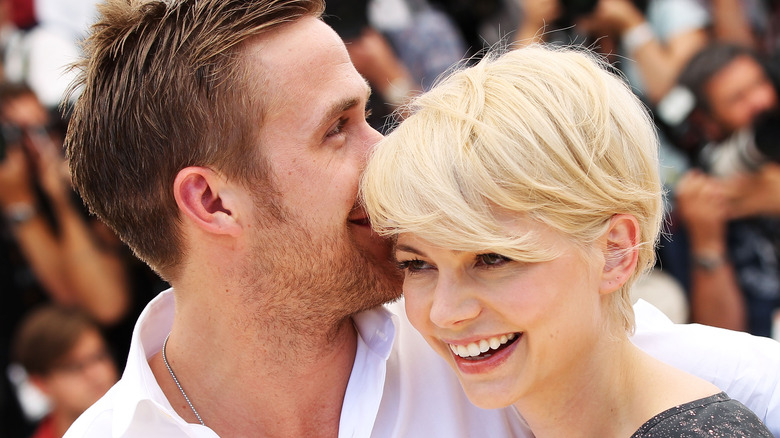 Ryan Gosling and Michelle Williams share a laugh