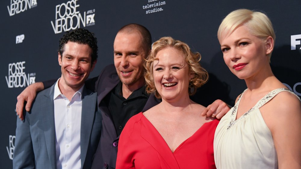 Thomas Kail, Michelle Williams, and fellow cast members