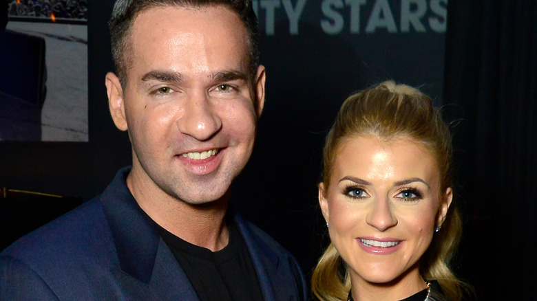 Mike Sorrentino and Lauren Pesce at an event. 
