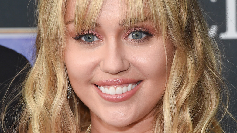 Miley Cyrus smiling