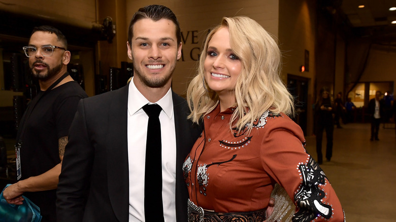 Miranda Lambert and Brendan McLoughlin smiling