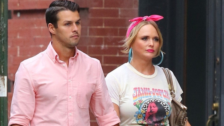 Miranda Lambert and Brendan McLoughlin looking serious
