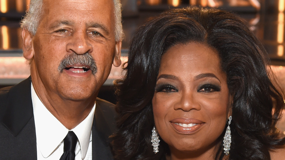 Stedman Graham, Oprah Winfrey smiling