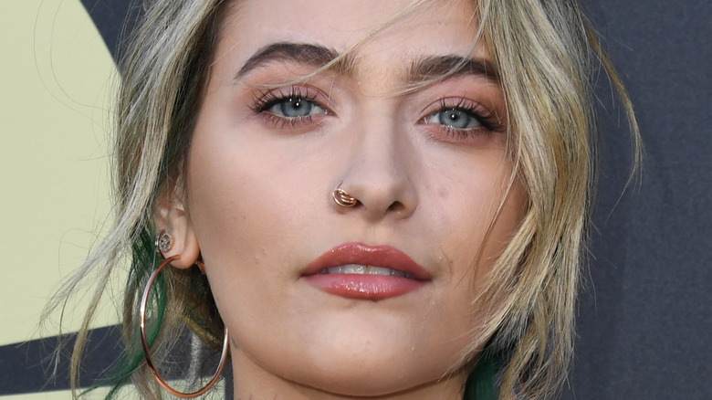 Paris Jackson face close-up