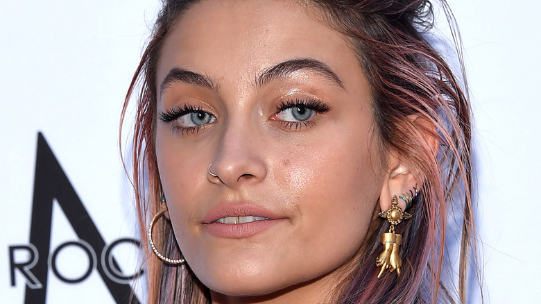 Paris Jackson poses on the red carpet