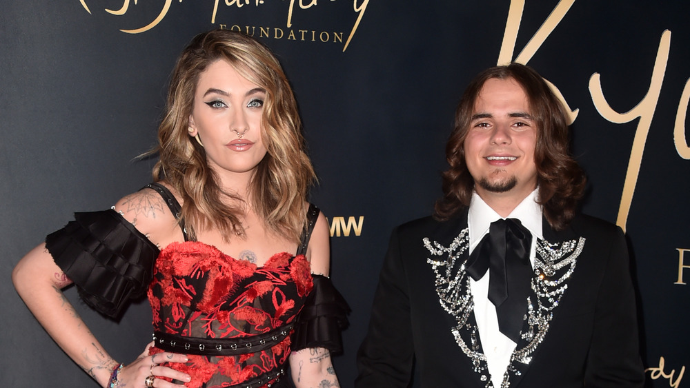 Paris and Prince Jackson on the red carpet