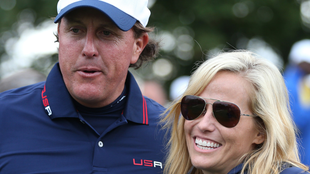 Phil Mickelson and Amy Mickelson 