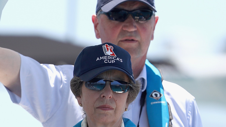 Princess Anne, Timothy Lawrence on a boat