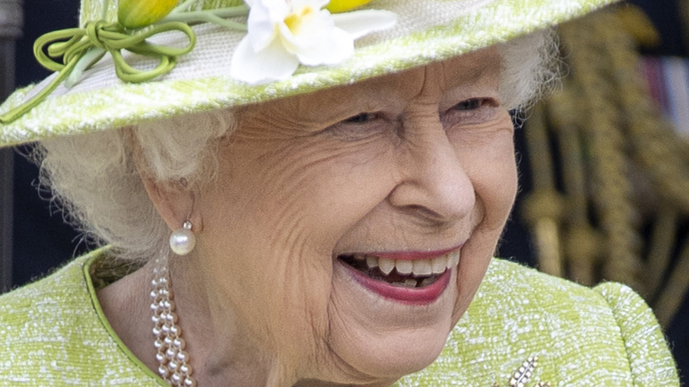 Queen Elizabeth smiling