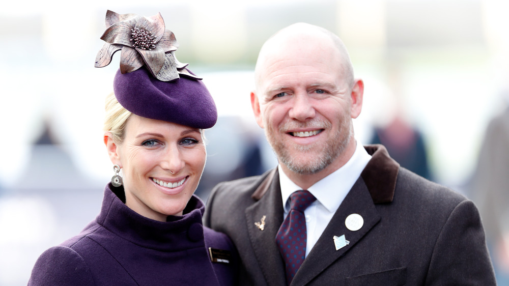 Zara and Mike Tindall posing