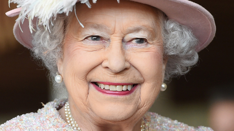 Queen Elizabeth smiling