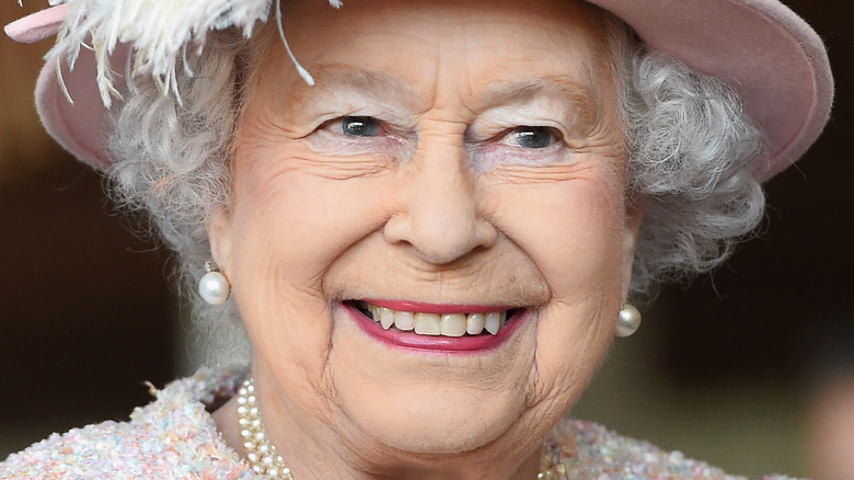 Queen Elizabeth smiling