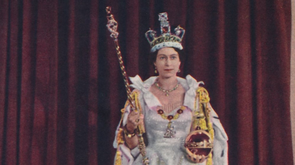 Queen Elizabeth II on her coronation day