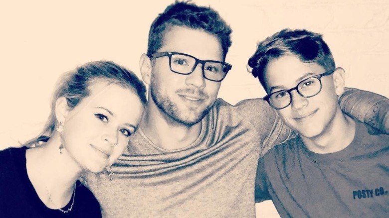 Ryan Phillippe with daughter Ava Phillippe and son Deacon Phillippe