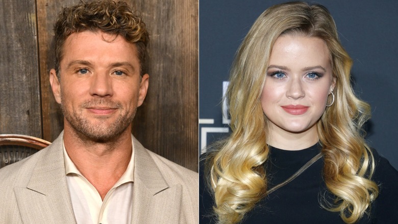Side-by-side images of Ryan Phillippe and his daughter, Ava Phillippe.