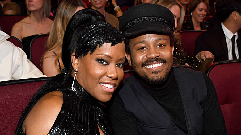 Regina King and Ian Alexander smiling