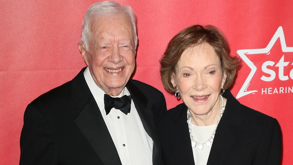 Jimmy Carter and Rosalynn Carter at an event together