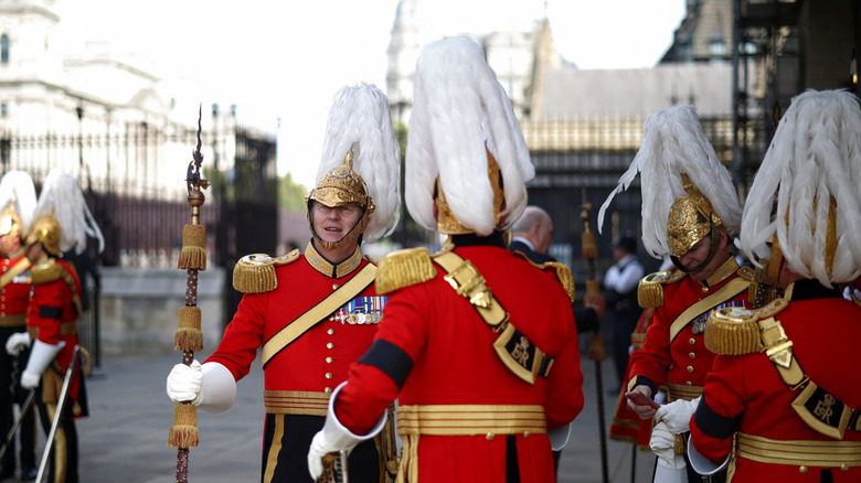 Gentlemen at Arms outside Palace