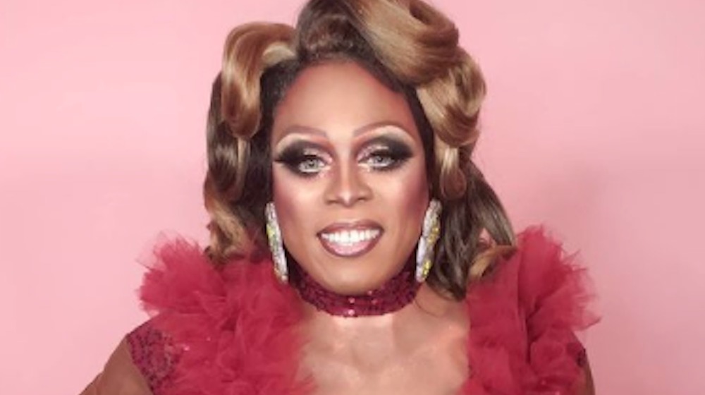 Tamisha Iman in sequined dress
