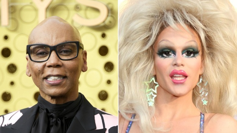 RuPaul and William Belli pose at events