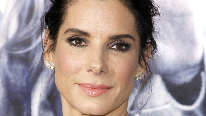 Sandra Bullock posing for photo