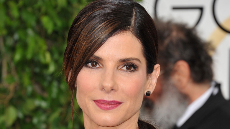 Sandra Bullock at the Golden Globes Awards
