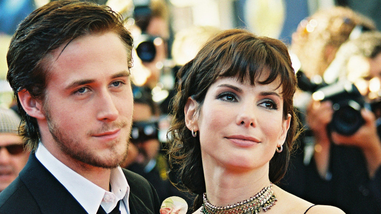 Sandra Bullock and Ryan Gosling at premiere