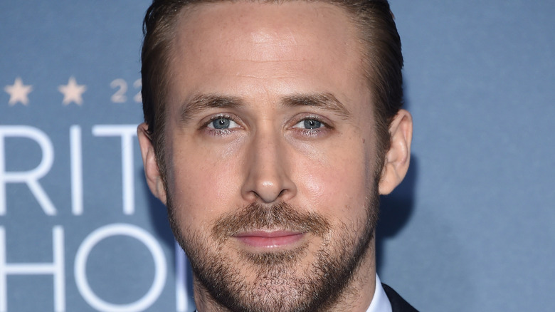 Ryan Gosling posing for photo