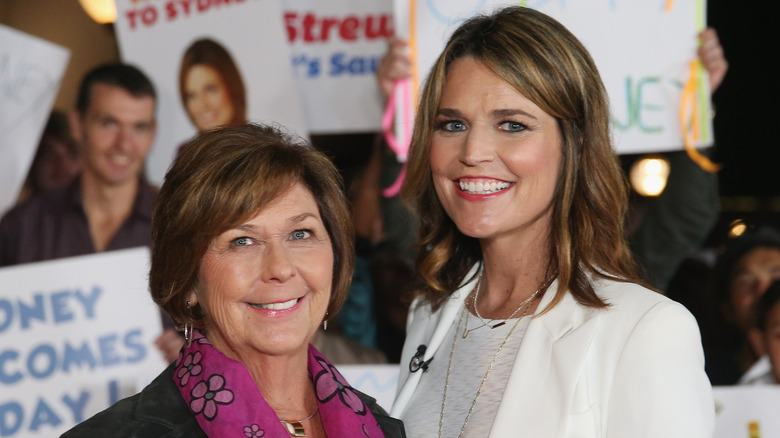 Nancy and Savannah Guthrie posing
