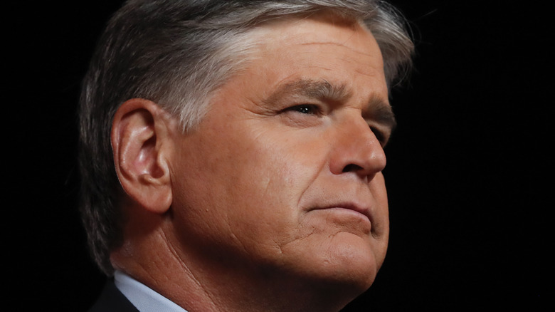 Sean Hannity posing, side profile