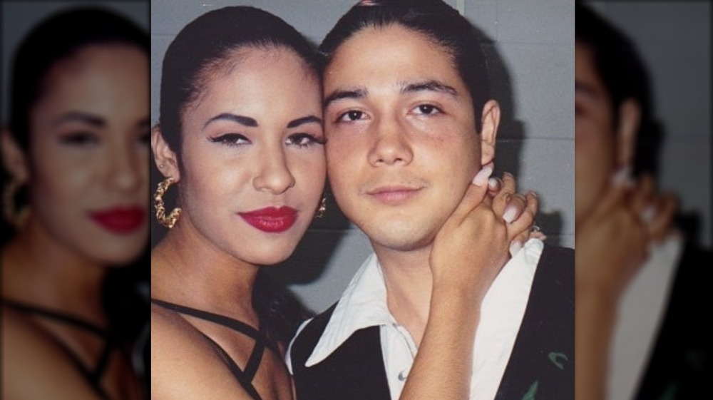 Selena Quintanilla and Chris Perez