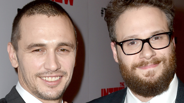 James Franco, Seth Rogan on the red carpet