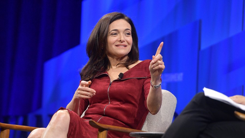 Sheryl Sandberg on stage