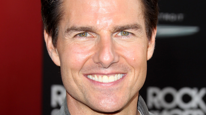 Tom Cruise smiling for the camera