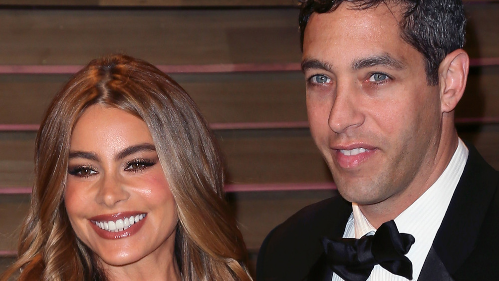 Sofia Vergara and Nick Loeb smiling