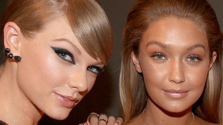 Taylor Swift and Gigi Hadid pose for the camera