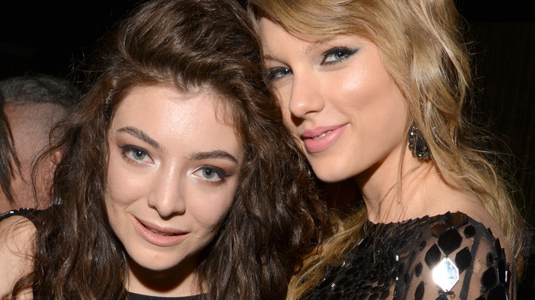 Taylor Swift and Lorde smile together