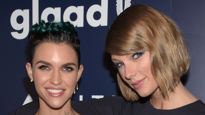 Taylor Swift and Ruby Rose posing