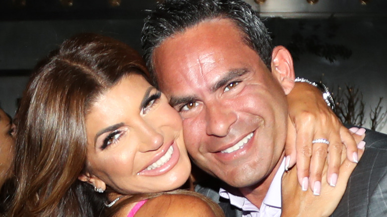 Teresa Giudice and Louie Ruelas smiling