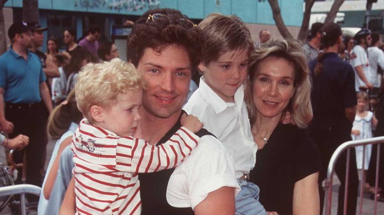 Cynthia Rhodes with her family