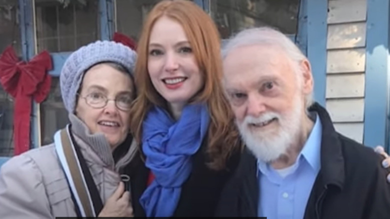 Alicia Witt with her parents