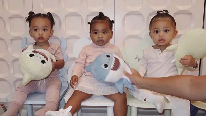 True Thompson, Stormi Webster, and Chicago West