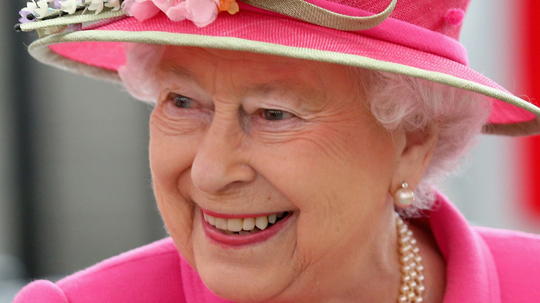 Queen Elizabeth II smiling