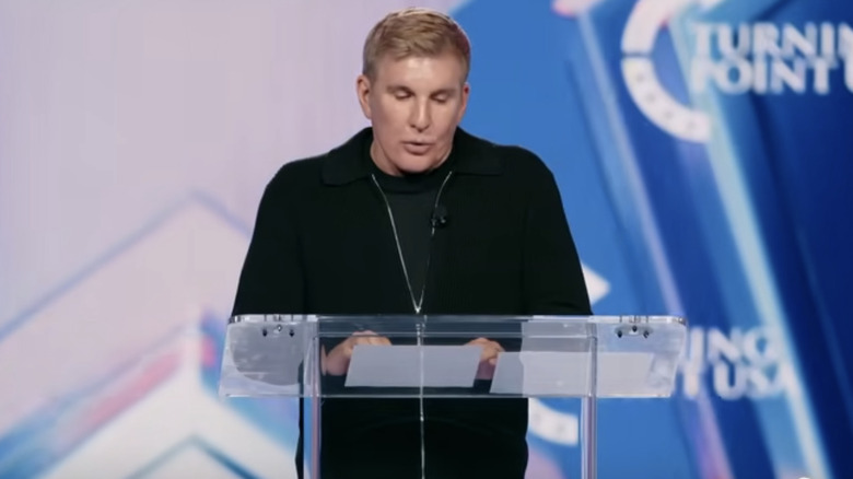 Todd Chrisley speaking at Turning Point USA event