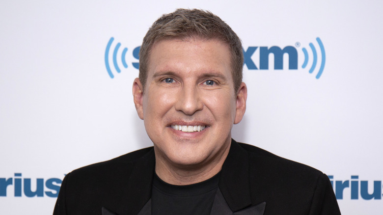 Todd Chrisley shoulders-up at Sirius XM Studios