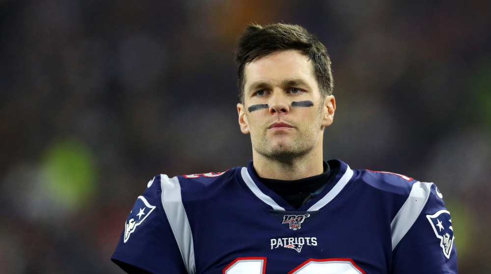 Tom Brady in Patriots uniform