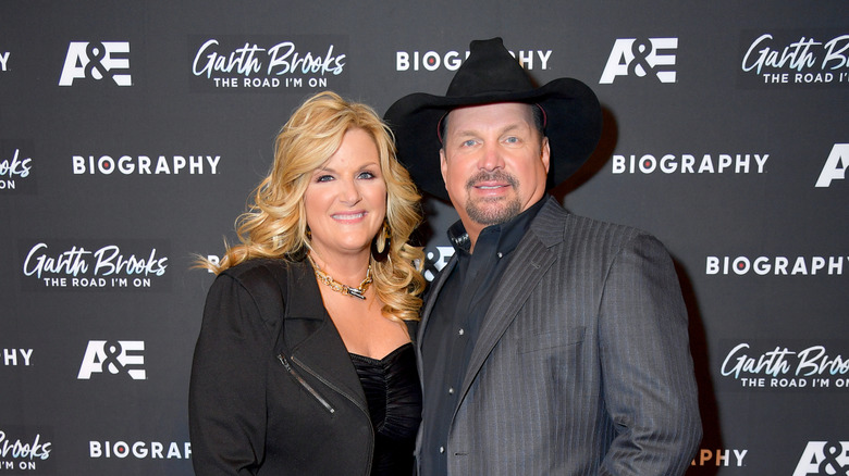 Trisha Yearwood and Garth Brooks attend the 