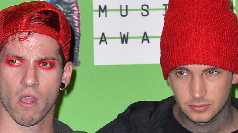 Tyler Joseph and Josh Dun of Twenty One Pilots