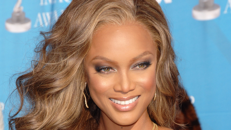 Tyra Banks smiling